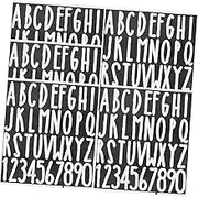 KALLORY 5Sheets Self Adhesive Alphabet Stickers for Mailbox Durable Decals for Address Business Car and Home Use Letter Decals
