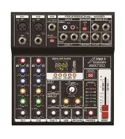 Audio2000'S AMX7352 Seven-Channel Audio Mixer with USB 5V Power Supply, USB I...
