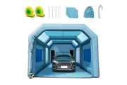VEVOR Inflatable Spray Booth Car Paint Tent 28x16x11ft Filter System 2 Blowers