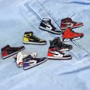 Retro Jordan Sneaker and Jumpman Lapel Hat Pins Button Brooches