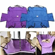 Pet Dog Cat Car Back Seat Mat Travel Cover Waterproof Hammock Blue Purple 29 BLUE