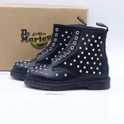 Dr. Martens 1460 Stud Combat Boots 27040001 Black Women's Size 7 / UK 5 / EUR 38