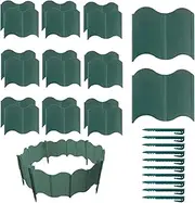 Garden Edger Border,Garden Borders for Landscaping | Protective Removable Edging Fence Panel Decor Flower Bed Barrier for Yard Backyard Lawn Patio Flowerbed Driveway