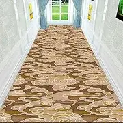 Non-Slip Hallway Runner Rug, 60-140cm Width, Washable Kitchen Floor Mat, Polyester,1.4m x 6m