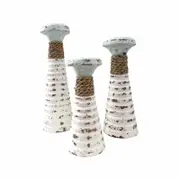 Coastal Candle Holders | Set of 3 | 40, 35 and 30cm