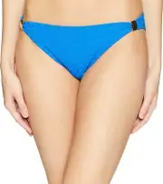 Bleu Rod Beattie 180147 Women's Hipster w/Gold Hardware Swim Blue Bottom size 10