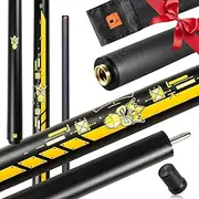 PODAYUDE Little Monster Carbon Fiber Break Jump Cue - 3 Pieces Break Pool Cue Jump Cue Stick Shaft, Low Deflection Billiard Pool Cue 12.9mm Tip with Soft Bag