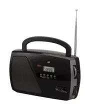 GPX Black AM/FM Clock Radio Digital Plug-In (Pack of 3)