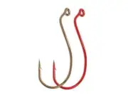 1000 Matzuo 900060 Red Live Bait Death Roll Fish Hooks size 1 - bulk hooks
