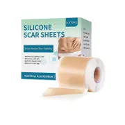 Silicone Scar Sheets, Silicone Scar Treatment Tape - Lock in Hydration For 8+ Hours, Instant Plumping Effect, All Skin Types, 4CM*150CM Roll 1 Roll