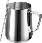 Milk Frothing Pitcher, 20oz/600ml Espresso Steaming Pitcher Stainless Steel 304 Coffee Milk Frothing Cup with Decorating Art Pen, Quality Cappuccino Latte Art Barista Steam Pitchers