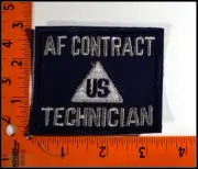 Military Patches United States Air Force Contract Technician New OS #T1836