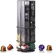 Coffee Capsules Holder for Nespresso OriginalLine Capsules,Nespresso Capsules Dispenser Holder Storage Stand Carousel Capsules Rack, 360° Rotatable (60 Pods)