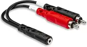 Hosa Stereo Breakout Cable with 3.5 mm TRSF to Dual RCA Connector