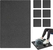 Workout Floor Protection Pad - Thick Treadmill Mat | Non-slip Pad for Home Gym for Treadmill | Elliptical and Exercise Equipment high density fitness equipment pad mat for treadmill noise reduction wa