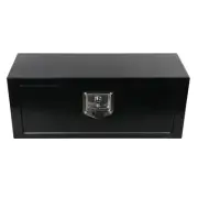 27.75"x10"x10.5" Black Steel Tool Box Truck Pickup Trailer Storage Bed w/Lock