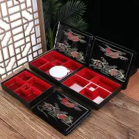 在飛比找Yahoo!奇摩拍賣優惠-現貨熱銷-日式鰻魚飯盒餐廳盒壽司料理便當盒木紋盒子套裝快餐食