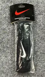 Vintage Nike Headband Sweatband Black Swoosh Adult OSFA Deadstock NIP 90s