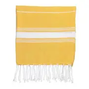 Childrens Towel 100% Turkish Cotton Beach Bath Pool Hammam Peshtemal Yellow