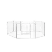 PaWz 8 Panel Playpen White