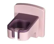 Perforation-free Wall-mounted Hair Dryer Rack Bathroom Wall Storage Hair Dryer Bracket Hair Blow Dryer Rack Organizer-Pink