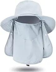 [huangpeng] New Fisherman Hat Male Sunshade Summer Outdoor Surprise Snaps Fishing Breathable Sun Hat Women's Face Cap