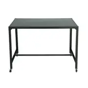 Foret Computer Desk Office PC Laptop Table Study Workstation Home Black Metal