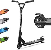 [MEE GOO] Pro ABEC-10 Freestyle Stunt Scooter Trick Scooter Lightweight Alloy Deck Heavy-Duty Frame Bearing up to 220 LB for Intermediate and Beginner Skate Park Bearings