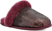 UGG Scuffette II Mirror Ball Sequin Slippers Wild Grape Size 6