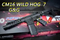 在飛比找Yahoo!奇摩拍賣優惠-【翔準軍品AOG】G&G CM16 WILD HOG  7 