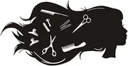 OSOLADY Creative Hairdressing Wall Sticker Self Adhesive Barber Shop Decal for Salon and Home Decor Easy to Apply Removable Without Residue Durable Material Black