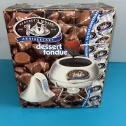 Hershey’s Kisses Silver 100th Anniversary Dessert Fondue Set 2007 NEW OPEN BOX