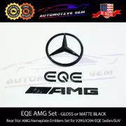 EQE AMG Rear Star Emblem Black Badge Set Electric Mercedes Sedan SUV V295 X294
