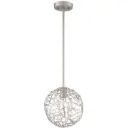 Zeev Lighting P30037/1/SN Helios Pendant Satin Nickel