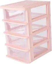 Healvian 1Pc Drawer Type Storage Box Transparent Sundries Holder for Cosmetics Stationery More Durable Dust Versatile Organizer for Home Office Use