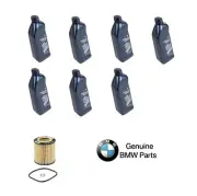 For BMW E70 E71 Set of 7 Engine Oil Bottles & 1 5W 30 Oil Filter Genuine (for: BMW)