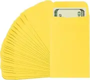 uxcell Money Envelope, 25 Pack 3.5" x 2.2" Cash Envelopes Money Holder Bags Budgeting Saving Challenge Letter for Gift Coins Checks Tickets Jewelry Passport Card, Light Yellow