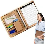 Business Legal Document Organizer, A4 Notepad Folder, Resume Binder Folder, Business Folio Organizer, A4 Document Folder, Legal Pad Padfolio, Professional Leather Folder, Business Padfolio for Men