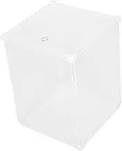 Zerodeko Clear Large Capacity Storage Box Transparent Organizer for Plush Dolls Figurines and Miniatures Showcase Holder for Living Room and Rooms