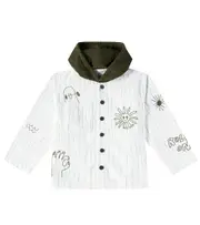 [Stella McCartney Kids] Stella McCartney Kids Printed cotton jacket Y 3 white