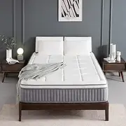 King Mattress, DIGLANT 12 Inch Cool Gel Memory Foam Hybrid Mattress, Euro Top Pocket Spring Mattress in a Box, Balance Support & Motion Isolation, Medium Feel Mattress, CertiPUR-US Certified