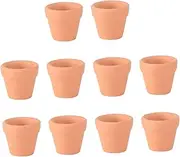 OFFSCH Smooth Texture Terracotta Pots Small 12pcs Mini Plant Pots Drainage for Succulent Cactus School Projects Home Decorations