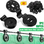 1-100Pcs Shade Cloth Heavy Duty Lock Grip Reusable Windproof Awning Clamp Grip