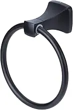 FCFZBTBNM Space Aluminum Frosted Black Towel Rack Wall Installation Bathroom Towel Ring Hanger Wall Installation Towel Ring