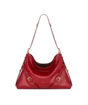 Medium Voyou bag in shiny leather One size deep red