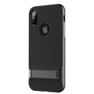 IPhone 7&8 Plus Navy Blue Slim Fit Shockproof Hybrid Stand Hard Bumper Soft Case