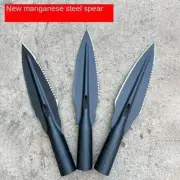 Goat Deer Hunting Spear Head Knife Survival Hunter Spring Steel Blade Points