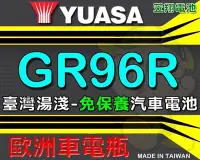 在飛比找Yahoo!奇摩拍賣優惠-☎ 挺苙電池 ►湯淺YUASA (GR96R 免保養)汽車電