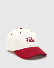 FILA Corsivo Cap 2 - COCO MILK/MERLOT - COCO MILK/MERLOT