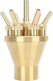 Copper Water Fountain Nozzle Direct Spraying Universal Adjust Pool Sprinkler Head for Garden (G2 Inch)